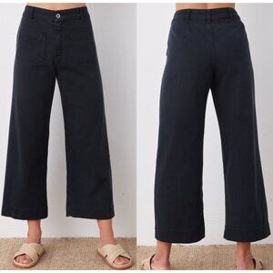 NWT Bella Dahl Women's Sadie Two Pocket Wide Leg Crop Size 25